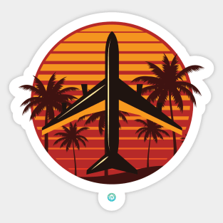 Summer Aircraft Pilot Gift Sticker